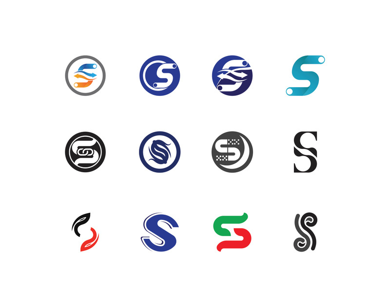 Business corporate S letter logo design vector