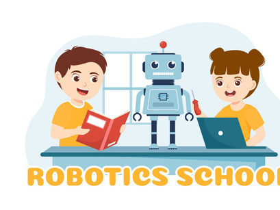 11 Robotics School Illustration