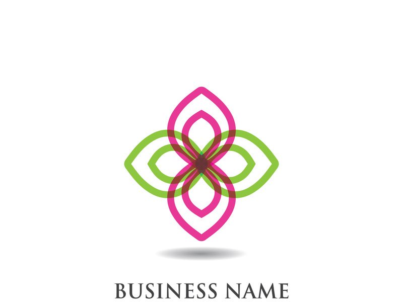 flower vector icon design template illustration