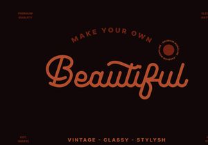 Leuthikline Beautiful Monoline Font