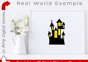 Halloween Haunted House SVG Scene Bundle