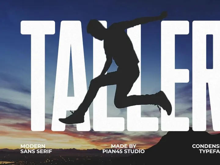 Taller - Condensed Sans Serif