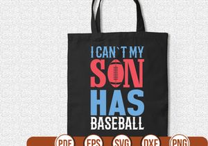 i can`t my son has baseball t shirt Design