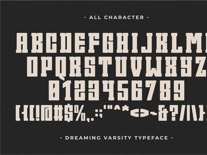 Dreaming Varsity - Modern Slab Serif Font