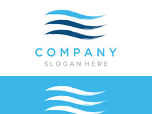 Unique wind abstract logo.