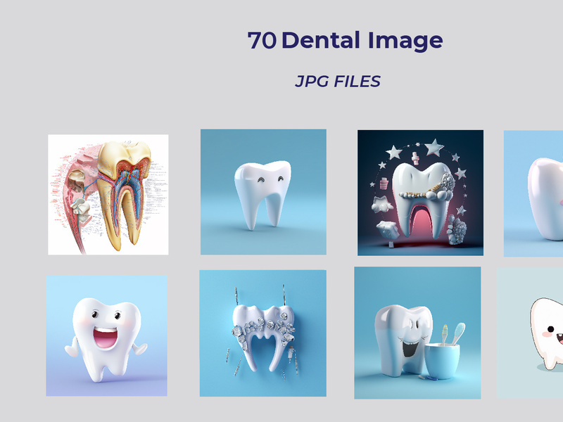 Cute tooth illustration with Aİ image