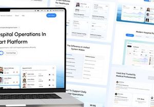 HealthOps - Hospital Management Dashboard Landing Page