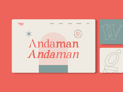 Andaman an Experimental Serif Font