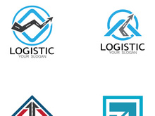 logistics logo icon illustration vector design  distribution symbol  delivery of goods  economy  finance