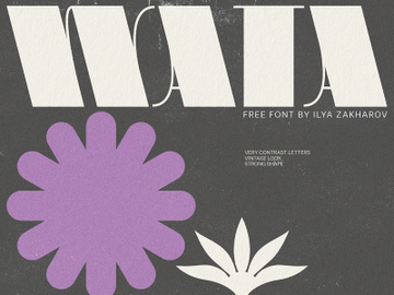 Wata - Free Font preview picture