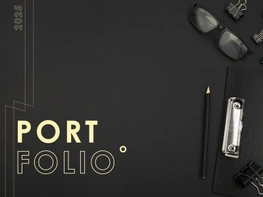 Portfolio cover black preview picture
