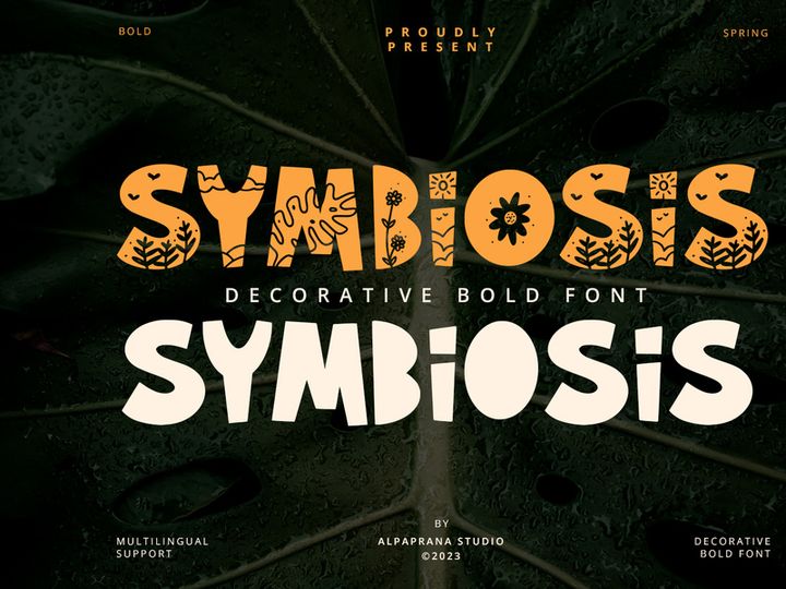 Symbiosis - Decorative Font