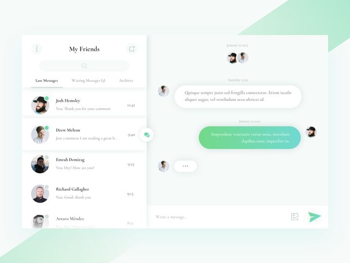 Conversation Widget [Sketch]