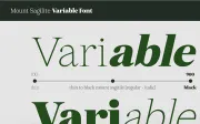 Mount Sagilite – Modern Serif Family Typeface with Variable Font