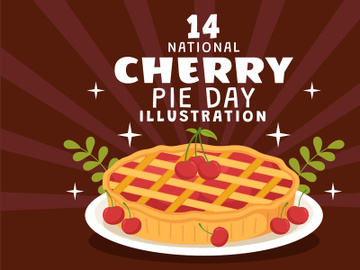 14 National Cherry Pie Day Illustration preview picture
