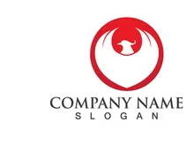 Phoenix Bird Wing Logo Animal Vector