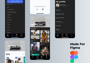 Modern and stylish e-commerce shopping APP application UI kit