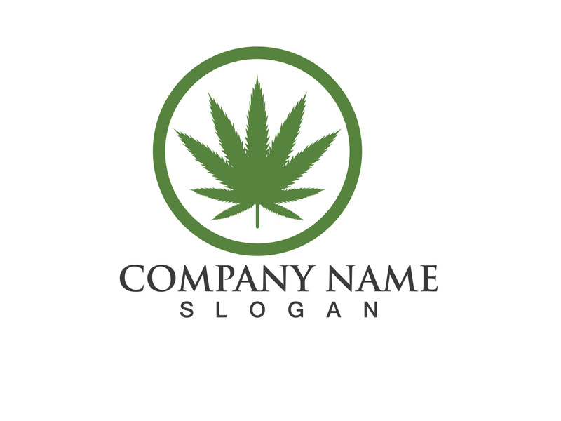 Canabis leaf vector illustration icon