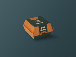 Burger Box Mockup - PSD preview picture