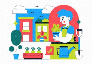 10 Urban Micro Farming Illustration