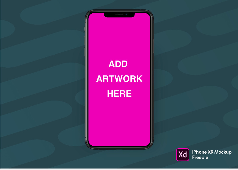 Free iPhone XR Mockup for Adobe XD