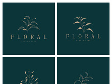 Elegant floral and leaf frame. Delicate botanical vector illustration for labels, spas, corporate identity, and wedding invitations