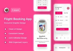 Flight Booking Ticket App Design