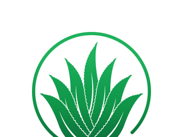 Aloe Vera logo icon design symbol beauty skin care preview picture