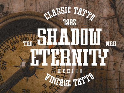 Mountain Vector - Vintage Slab Serif