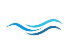 Water wave icon vector