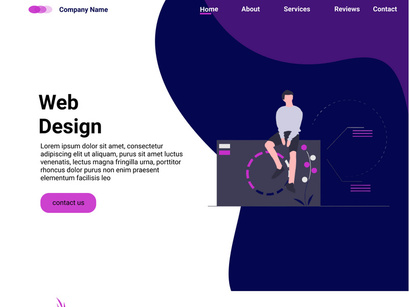 Landing Page UI/UX Design Creative Portfolio /Agency Template