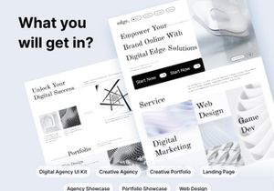 Edge | Digital Agency Landing Page UI Kit