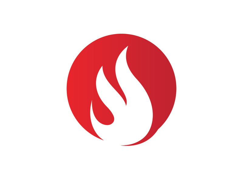 Fire Flame Logo design vector template