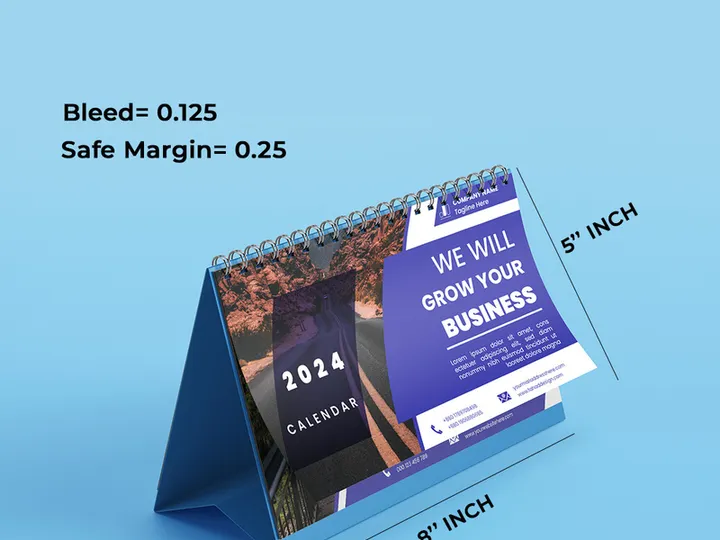 Desk Calendar 2024 Template