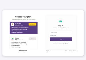 Email Web Application Template Mockup