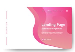 Asbtract background Landing page template design vol 3