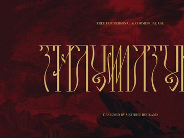 THAUMATURGY - Free Font preview picture