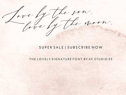 The Lovely - Signature Font