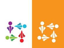 Community, network and social icon design template