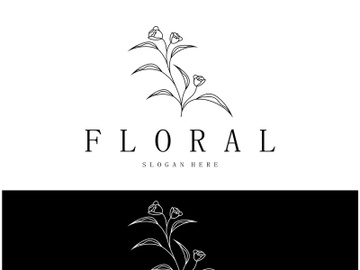 Elegant floral and leaf frame. Delicate botanical vector illustration for labels, spas, corporate identity, and wedding invitations preview picture