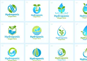 30 Hydroponic Logo Bundle