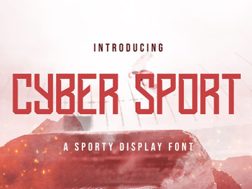 Cyber Sport - Sporty Display Font preview picture