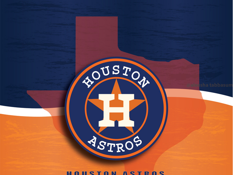 Houston Astros label design