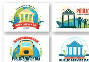 10 United Nations Public Service Day Illustration