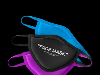 Face Mask Mockup - Free download (PSD)