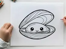 Cute smiling snail vector illustration flat design