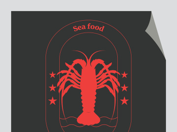 Vintage lobster logo preview picture