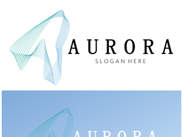 aurora logo design icon illustration vector template preview picture