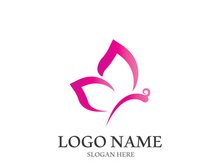 Butterfly logo icon vector design illustration