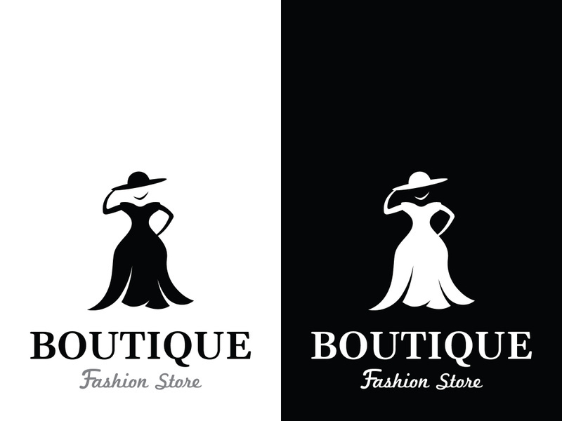 Women's clothing logo design.